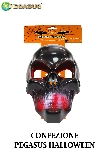 MASCHERA SCHELETRO NERA DI HALLOWEEN